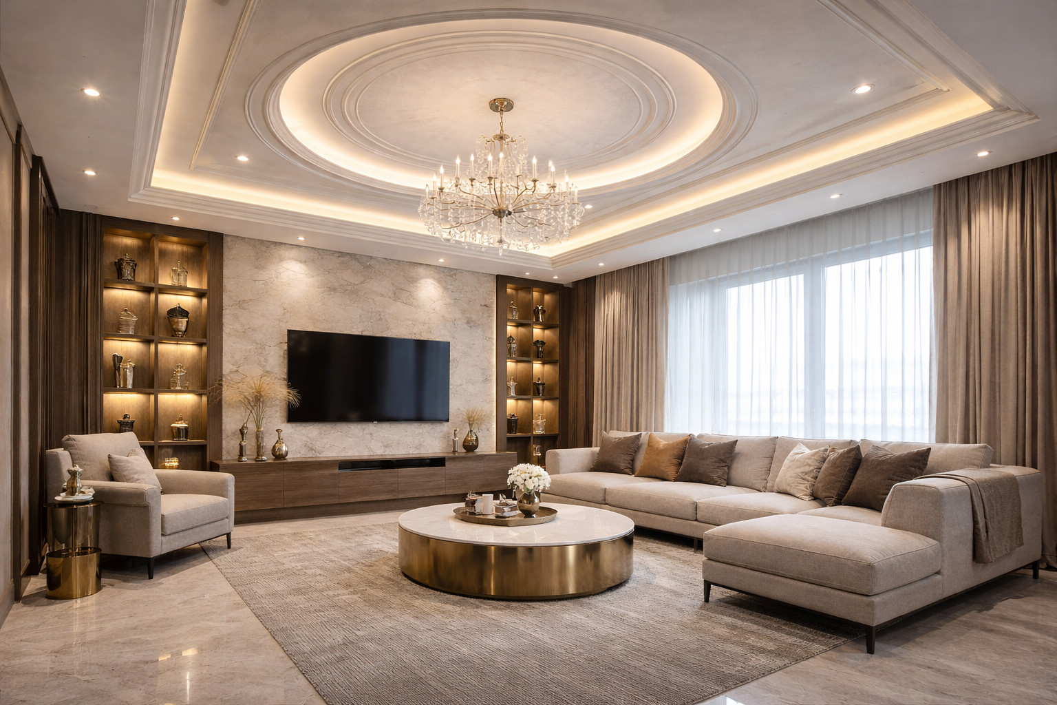 Gypsum false ceiling design in Bangalore